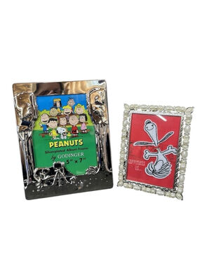 Peanuts Themed Picture Frames Set of 2